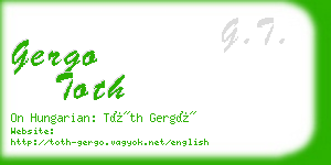 gergo toth business card